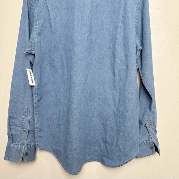 Old Navy Mens Small Chambray Everyday Button Shirt - Picture 12 of 13